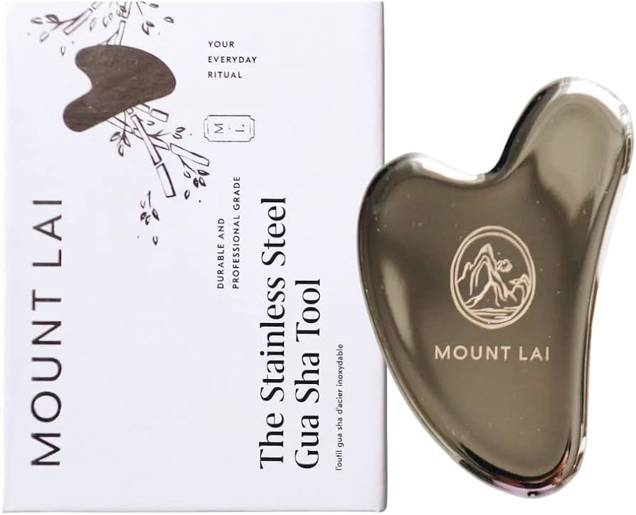 Mount Lai - The Stainless Steel Gua Sha Facial Lifting Tool | Face Sculpting Tool for Skin Care |... | Amazon (US)