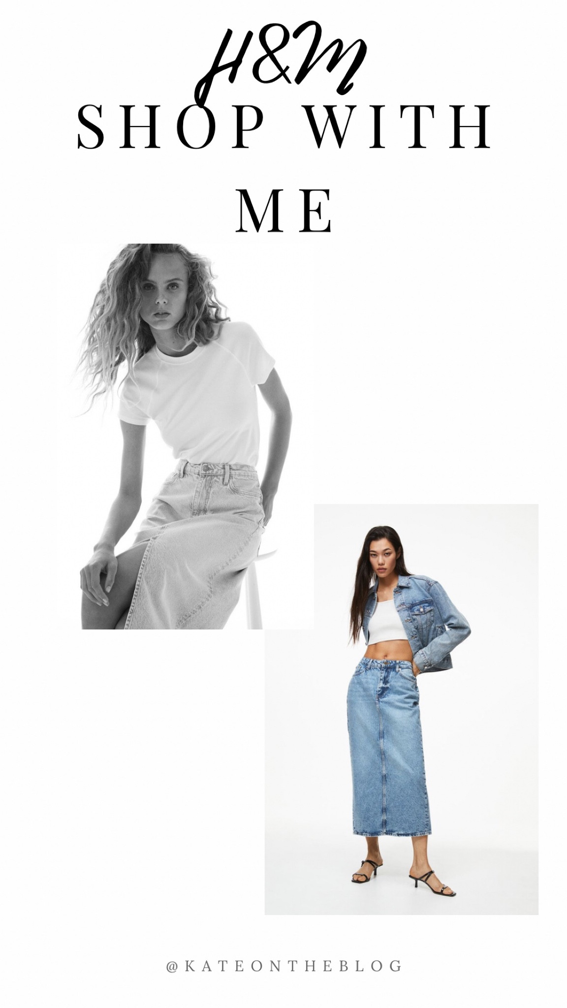 Two denim skirt styles at H&M!! 

#LTKstyletip #LTKcurves #LTKFind