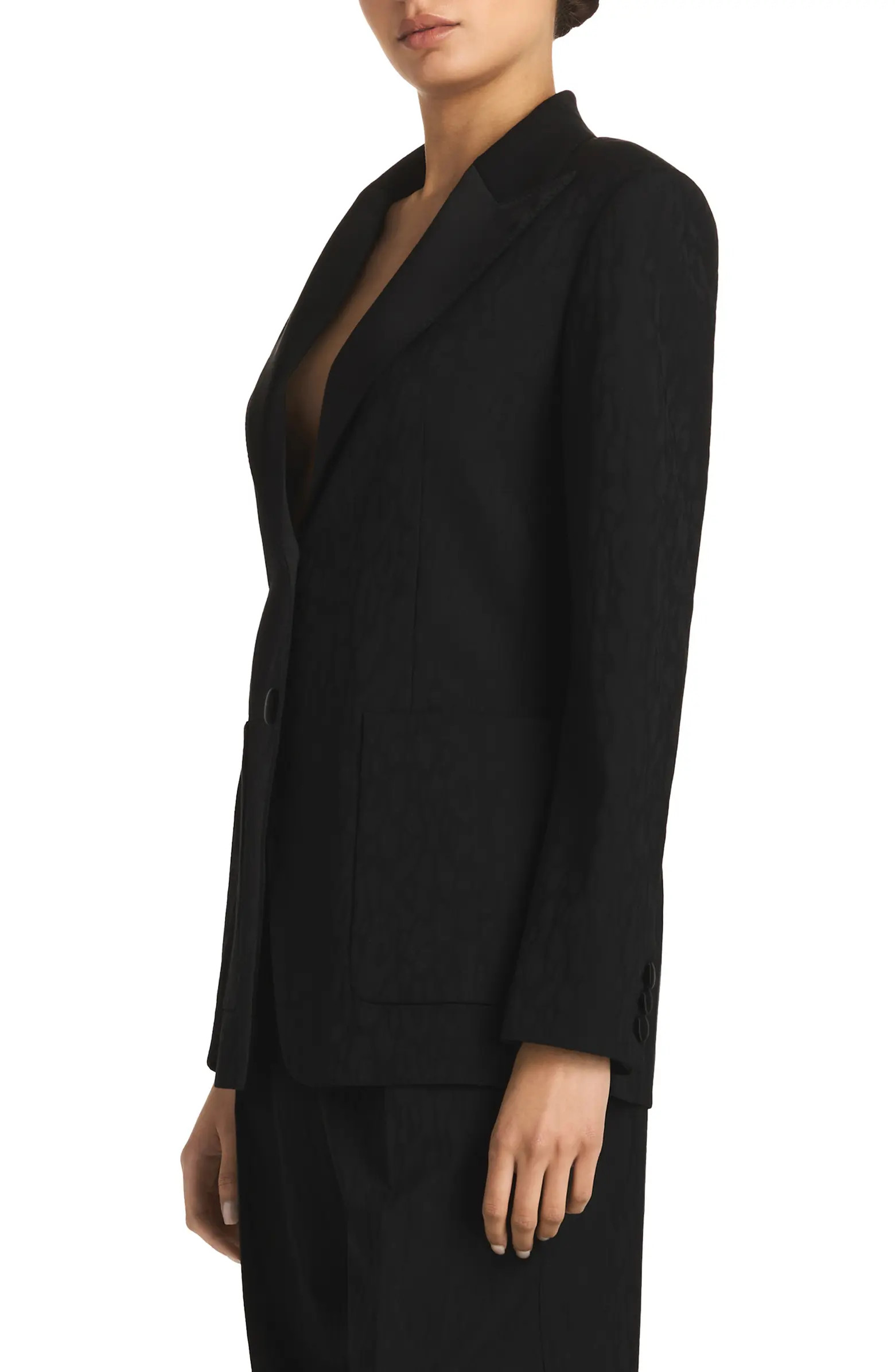 St. John Evening Leopard Print Pleated Wool Jacquard Pants | Nordstrom | Nordstrom