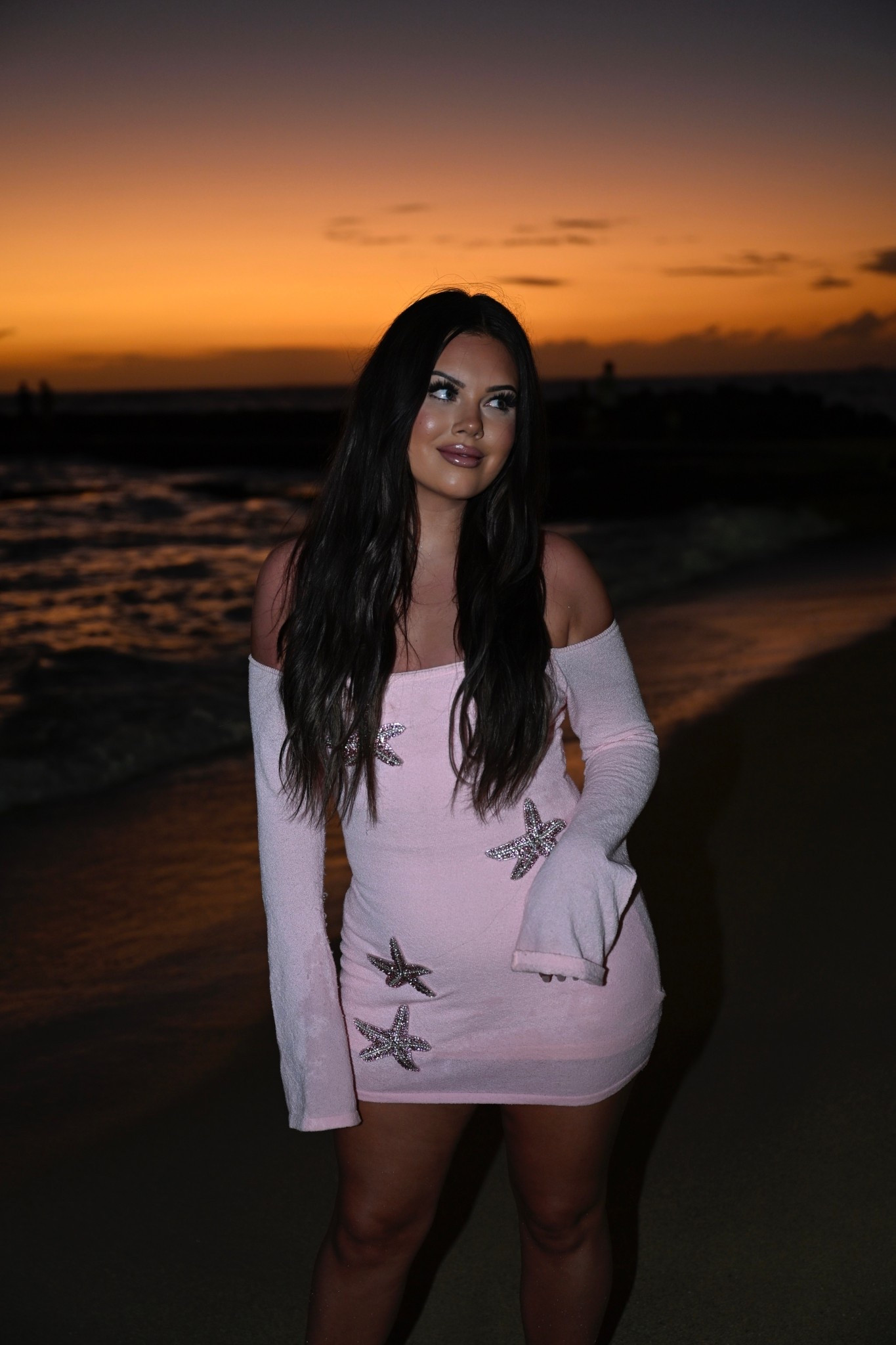Tropical vacation outfit inspo
Pink sparkly starfish dress 
Hawaii dress

#LTKootd #LTKTravel #LTKMidsize