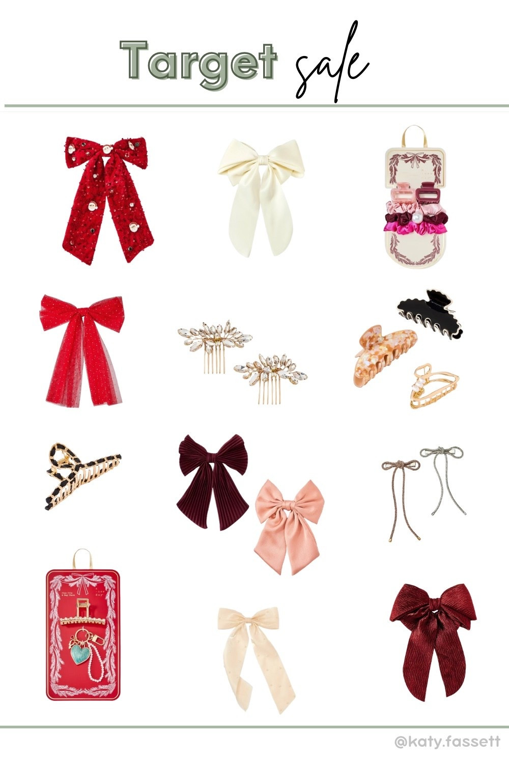 The prettiest hair accessories are also on sale! So many gorgeous bows!! 