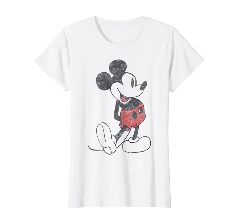 Disney Mickey & Friends Mickey Mouse Vintage Portrait Short Sleeve T-Shirt Small | Amazon (US)