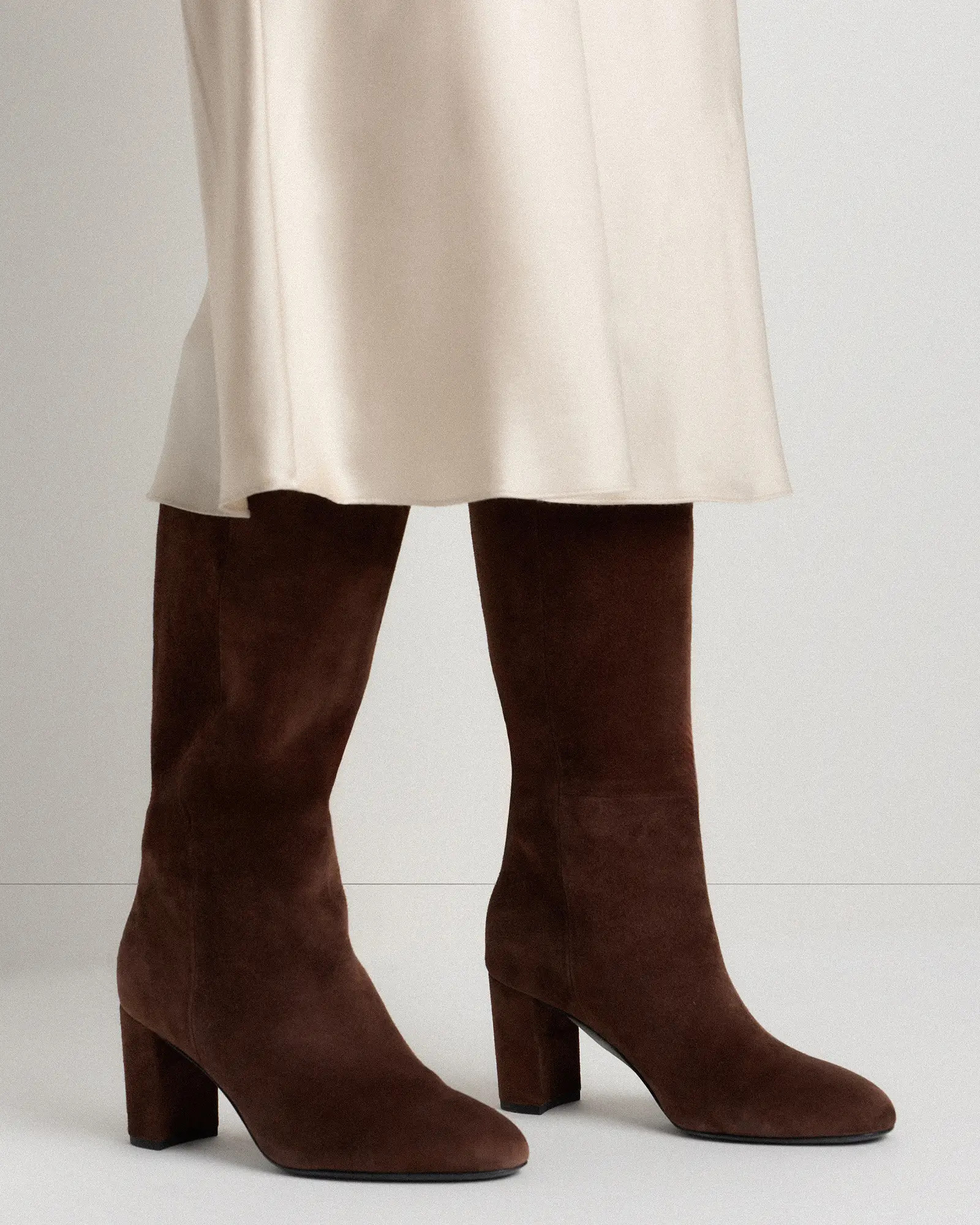 Italian Suede Block Heel Boots | Quince