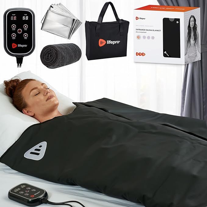 LifePro Far Infrared Sauna Blanket - Portable Infrared Sauna for Home Relaxation - Sauna Blanket ... | Amazon (US)
