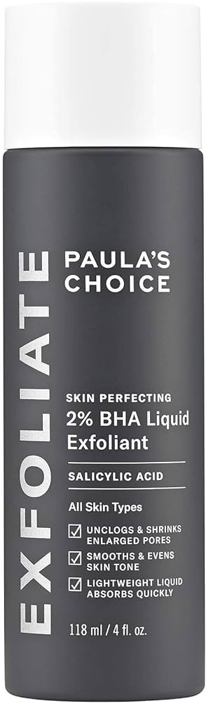 Paulas Choice--SKIN PERFECTING 2% BHA Liquid Salicylic Acid Exfoliant--Facial Exfoliant for Black... | Amazon (US)