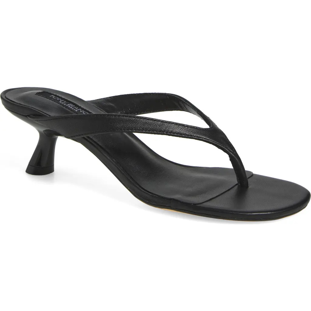 Tony Bianco Krista Sandal in Black Nappa at Nordstrom, Size 5.5 | Nordstrom