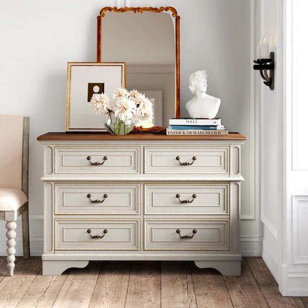 Sara 6 Drawer Double Dresser | Wayfair North America