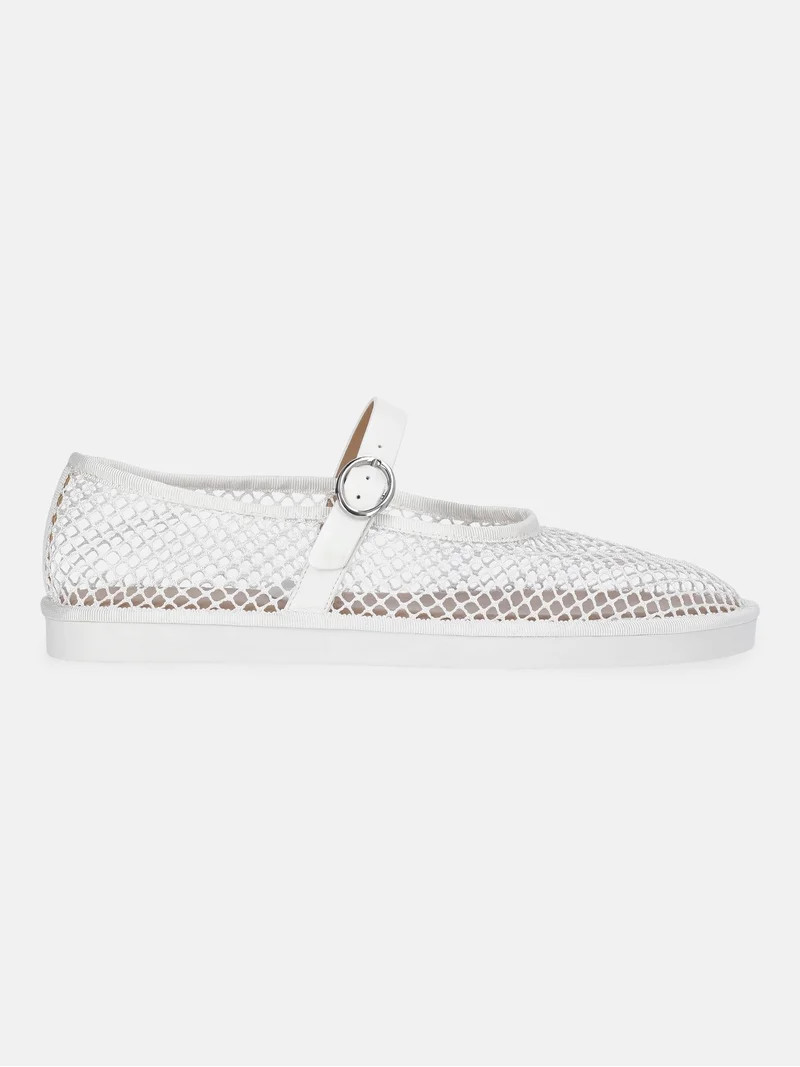 Time and Tru Women's Mesh Mary Jane Flats | Walmart (US)