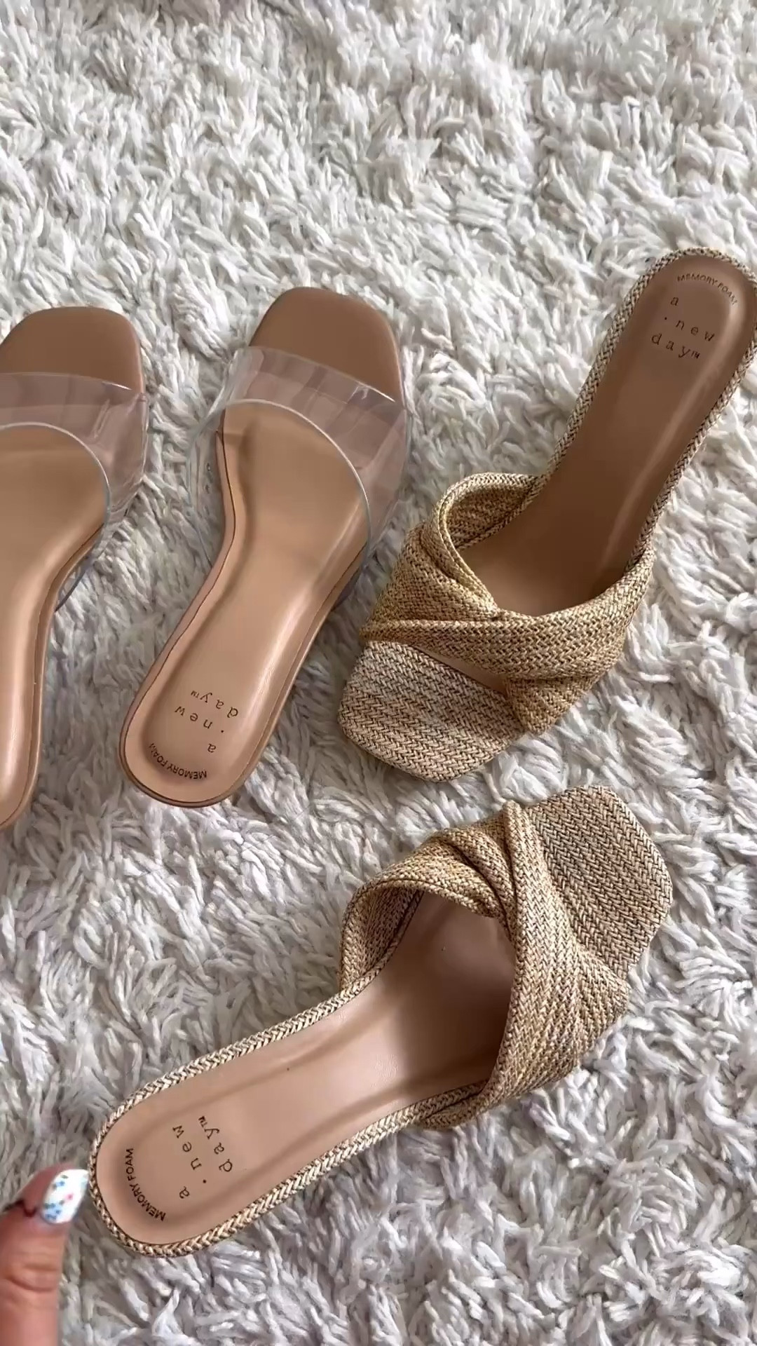 TARGET 40% off shoes! 🎯 
Both heels are low, very comfy & true to size! 


#LTKgrwm #LTKSaleAlert #LTKootd