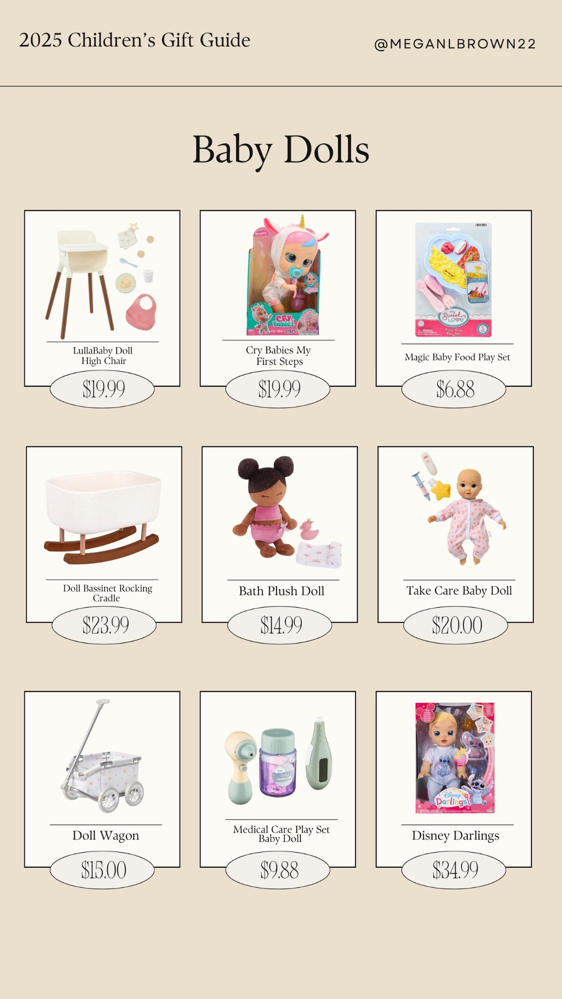 2025 Christmas gift guide for kids and toddlers that love baby dolls, here are our favorite and most loved baby doll toys that would be the perfect gift for Christmas #giftguide #christmas #babydolls 

#LTKKids #LTKSeasonal #LTKBaby

#LTKKids #LTKFamily #LTKBaby