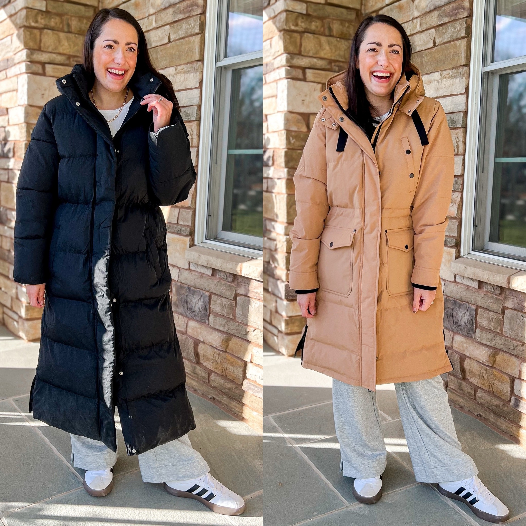 Winter jackets
Left: Target puffer jacket (small)
Right: Walmart jacket (small)
Winter fashion
Coat weather 
Cold weather jackett

#LTKSeasonal #LTKfindsunder100 #LTKCyberWeek