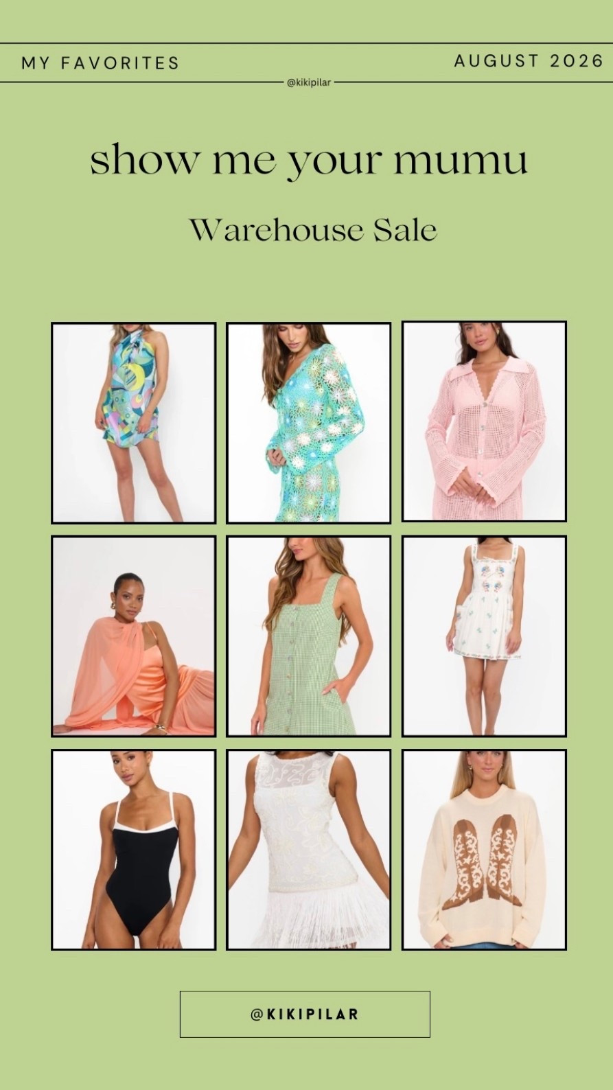 Show me your mumu 50% off
Warehouse sale
Summer sale
My picks 
My summer favorites 
wedding guest dress
Beach coverup
Bikini
Swimsuit
Vacation 
Travel
Vaca dress
Vaca outfit
Summer outfit
Summer dress
Gingham
Floral
Satin dress 
Beach dress

#LTKootd #LTKWedding #LTKSaleAlert