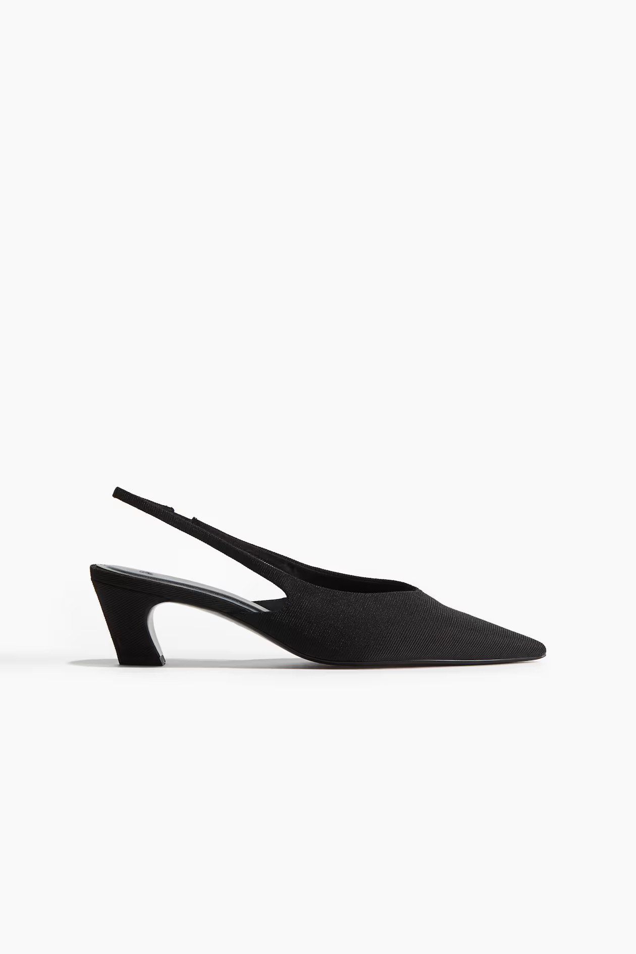 Pointed slingbacks - Black - Ladies | H&M GB | H&M (UK, MY, IN, SG, PH, TW, HK)