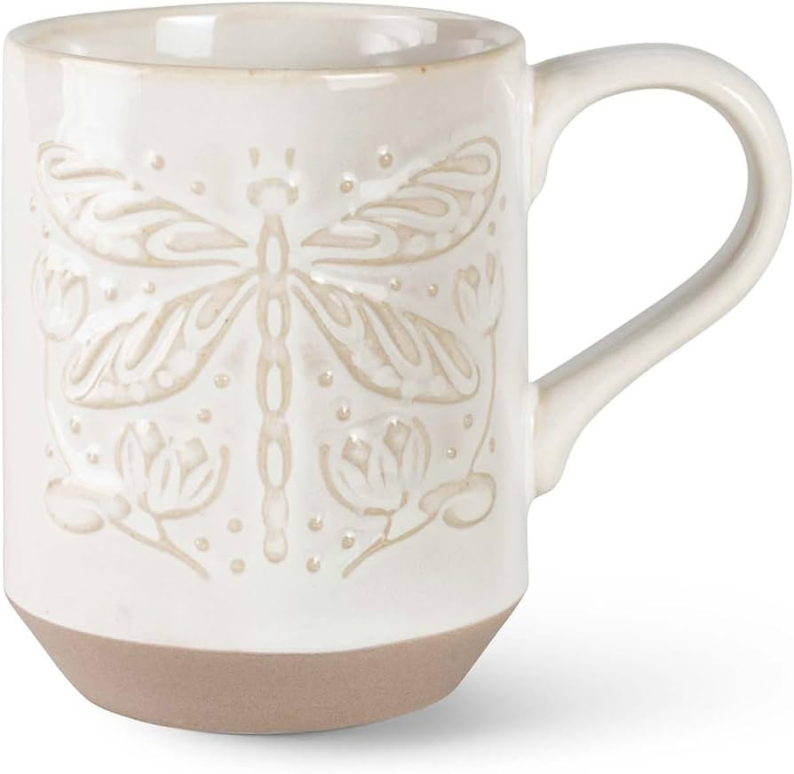 Fringe Studio New York Stoneware Mug, DRAGONFLY 3.25" DIA. X 4.25" H, 12 FL.OZ, Juliana Tipton Co... | Amazon (US)