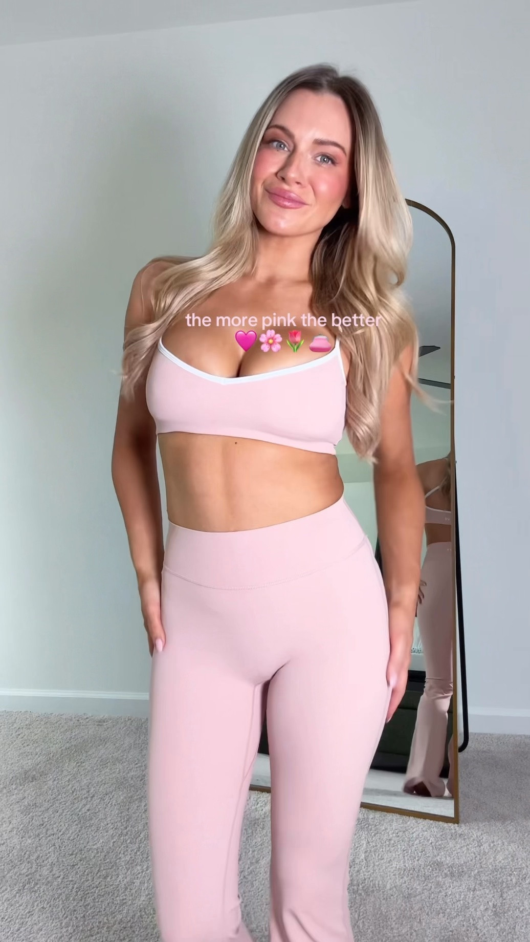 powered by pink 🩷🌸🌷👛 all from ELV Active 🎀
 #activewear #gymgirl #workoutset #athleisure #pilatesprincess

#LTKfitnessgoals #LTKActive #LTKgrwm