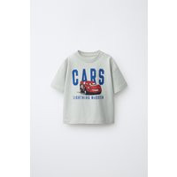 Zara - T-Shirt Mit Cars Lightning Mcqueen Print © Disney/Pixar - Blau / Grau - 1½ Jahre (86 Cm) - Unisex | Zara DE