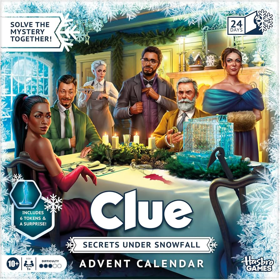 Clue Advent Calendar: Secrets Under Snowfall | 24 Days | Family Mystery Games | with 6 Winter-The... | Amazon (US)