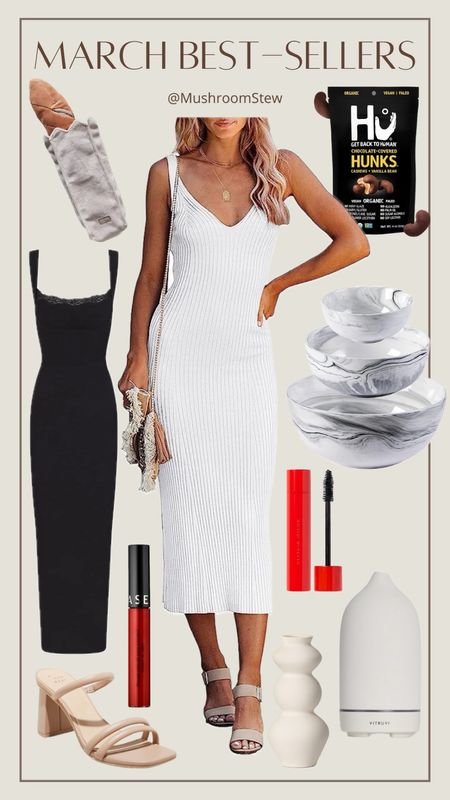 March Best-Sellers 

Dress, skims, westman atelier, mascara, Sephora, marble, cashews. Dog baguette toy, Vitruvi diffuser, target heels, sandals, spring style 

#LTKSeasonal #LTKshoecrush #LTKxSephora