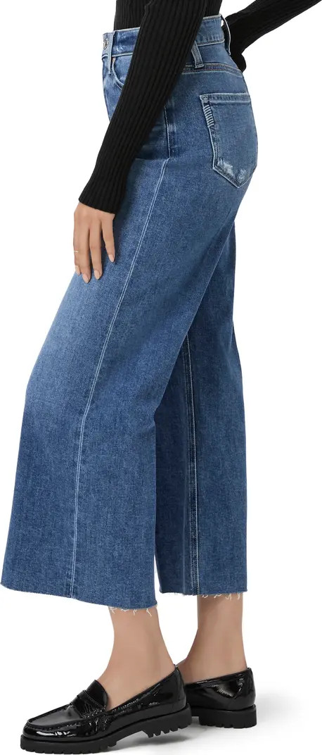 Anessa Raw Hem High Waist Ankle Wide Leg Jeans | Nordstrom