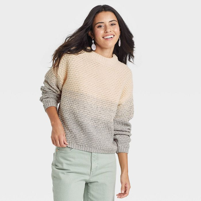 Women's Crewneck Pullover Sweater - Universal Thread™ New Cream XS | Target