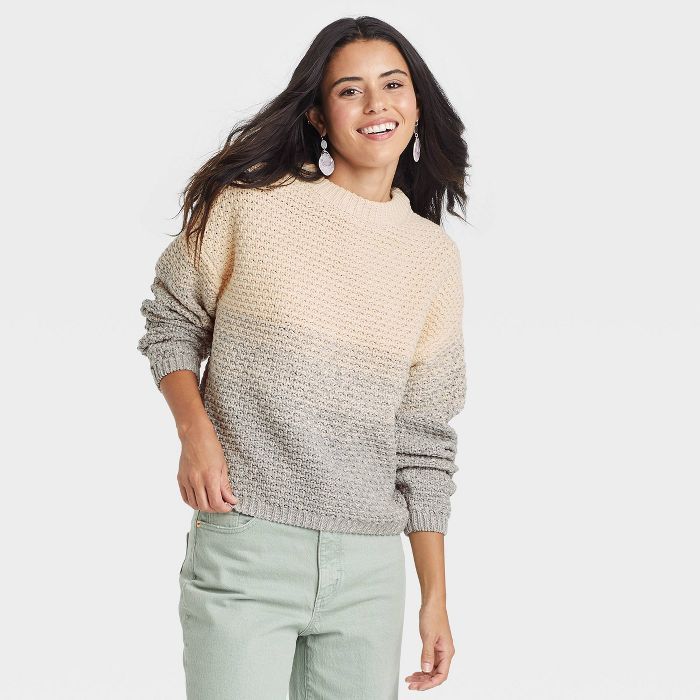 Women&#39;s Crewneck Pullover Sweater - Universal Thread&#8482; New Cream XS | Target