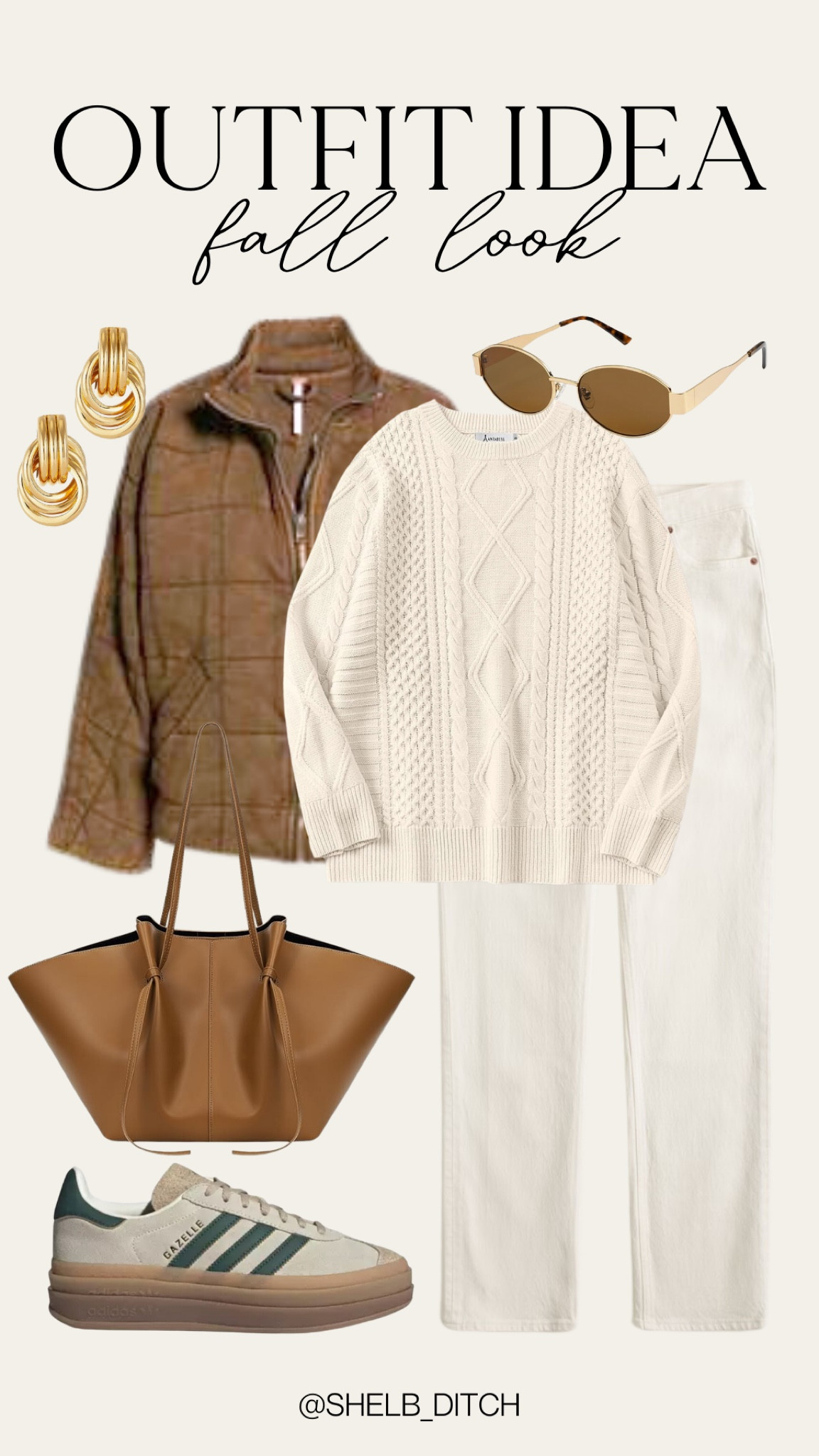 Fall Outfit | Fall Fashion | Quilted Jacket | Creams and Browns | Tote Bag 

#LTKStyleTip #LTKFindsUnder100 #LTKSeasonal