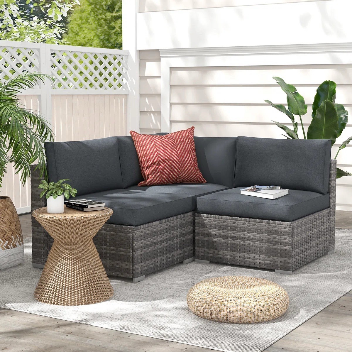 Create a relaxed, inviting outdoor space — the Bryonny wicker patio set brings comfort, warmth, and effortless style to your backyard. ON SALE and under $300.

Keywords: Wicker patio set, couch, patio couch, patio furniture, outdoor patio set, outdoor couch, outdoor sectional set

#LTKSaleAlert #LTKHome #LTKSeasonal