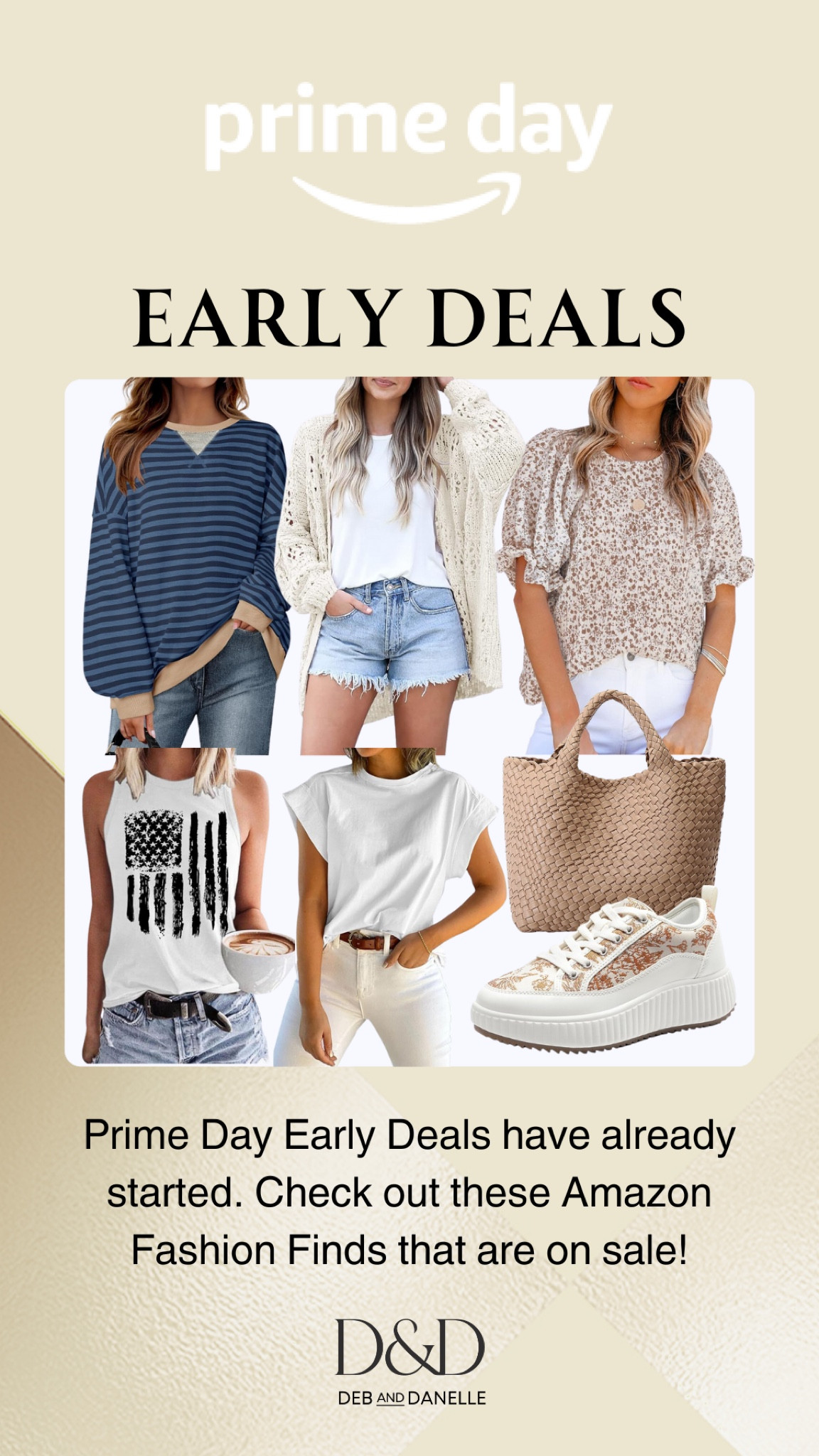 Amazon Prime Day Early Deals have started and there are some great fashion choices for your Summer Wardrobe, including a deal on my floral top, this woven tote bag, a last minute top for the Fourth of July, and these chunky casual platform sneakers. 

#LTKSummerSales #LTKSaleAlert #LTKMidsize