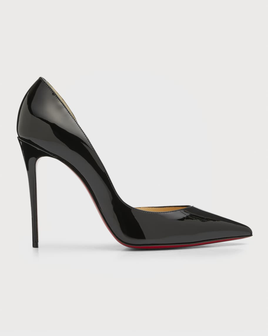 Christian Louboutin Iriza Patent Open-Side Red Sole Pump | Neiman Marcus