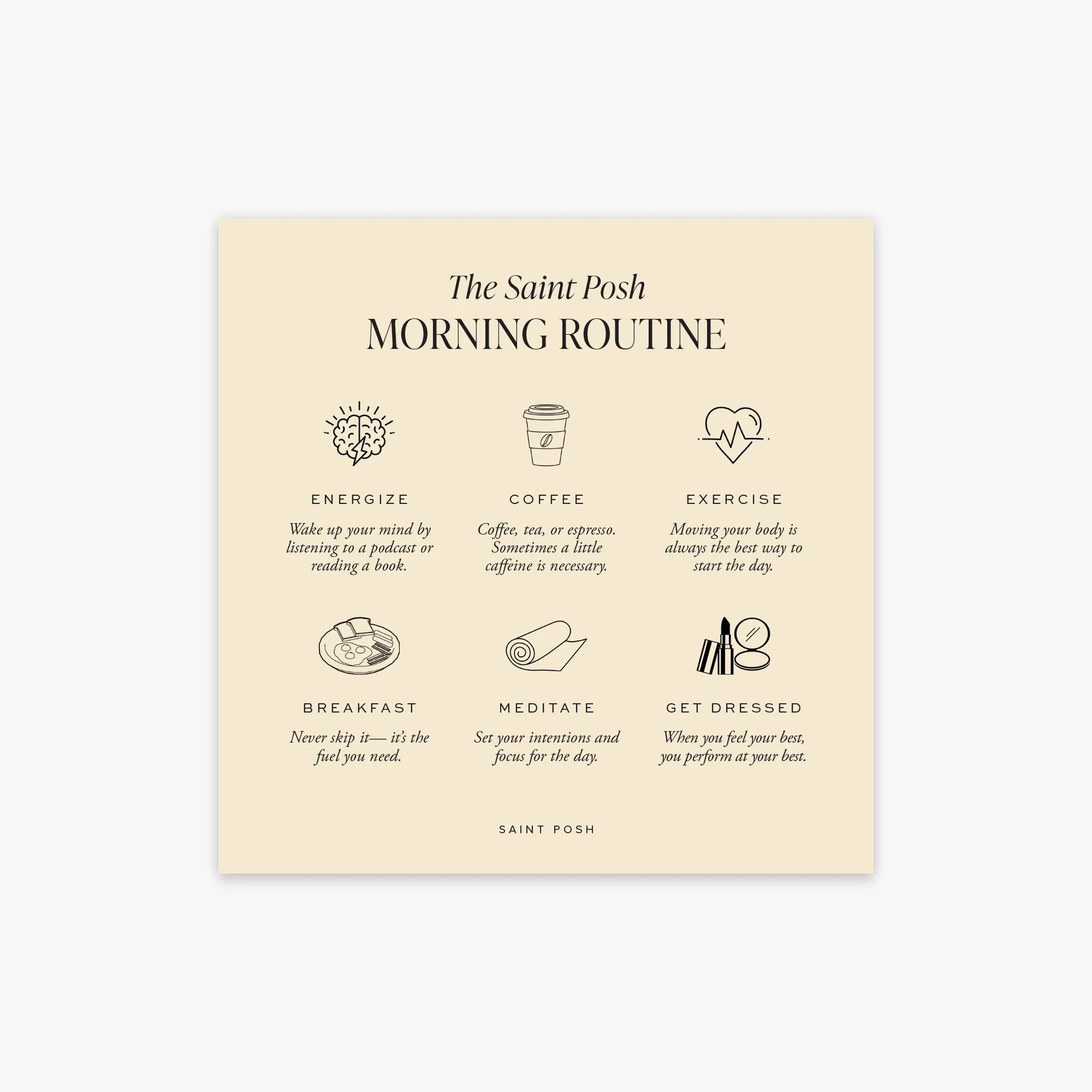 Morning Routine Planner Card  PRINTED  Planner Stationery  | Etsy | Etsy (US)