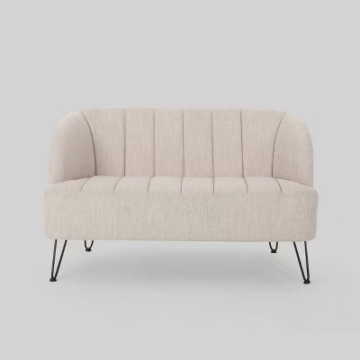 Lupine Modern Loveseat Beige - Christopher Knight Home | Target