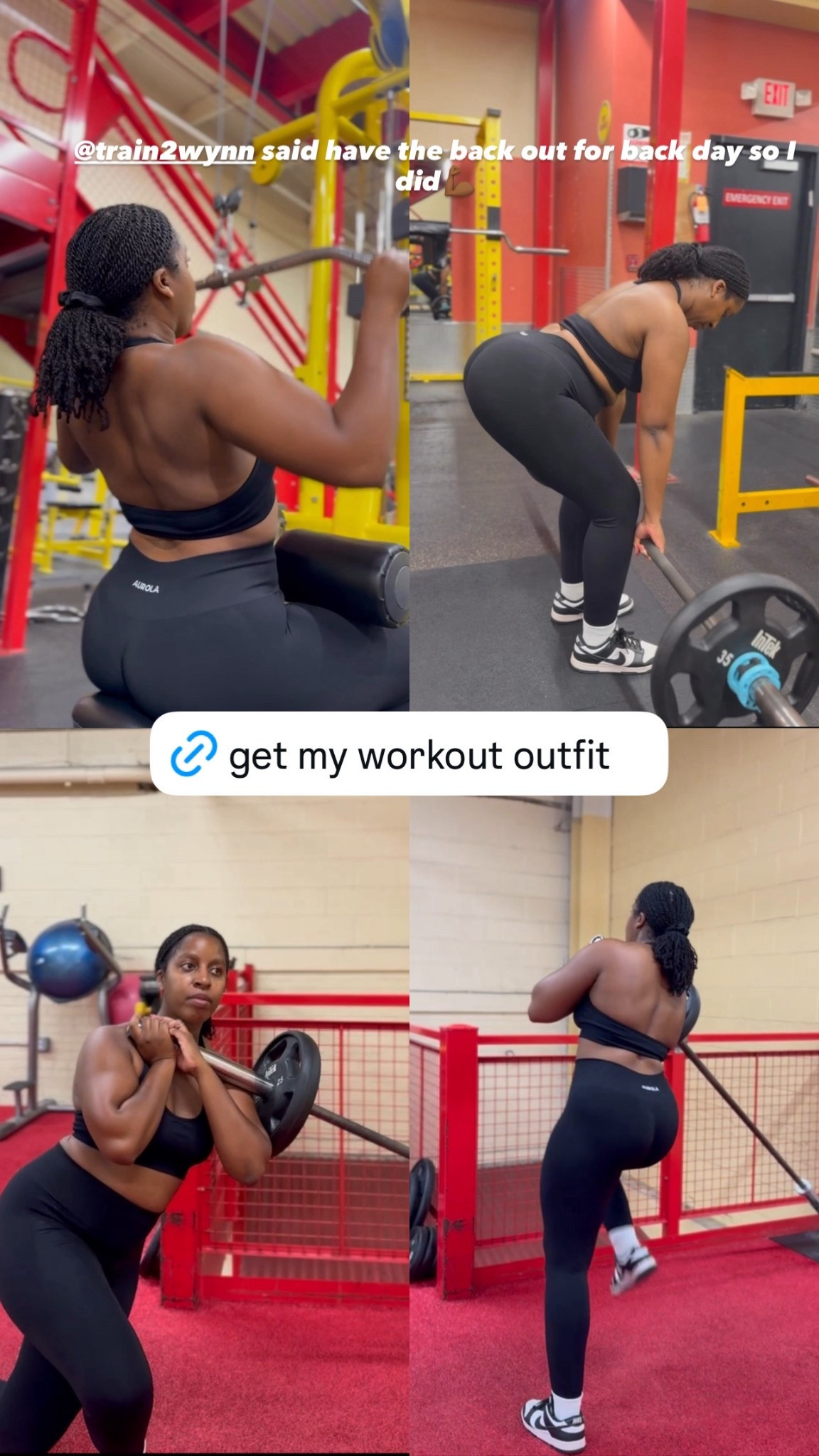 These workout leggings and halter sport bra are perfect for full body pull day and I love that the halter puts the back on display! These leggings make you feel snatched in all the right places and the quality is excellent. They are squat proof. I’m 5’6 | 180 lbs | wearing size large in the top and bottoms 

#LTKMidsize #LTKActive