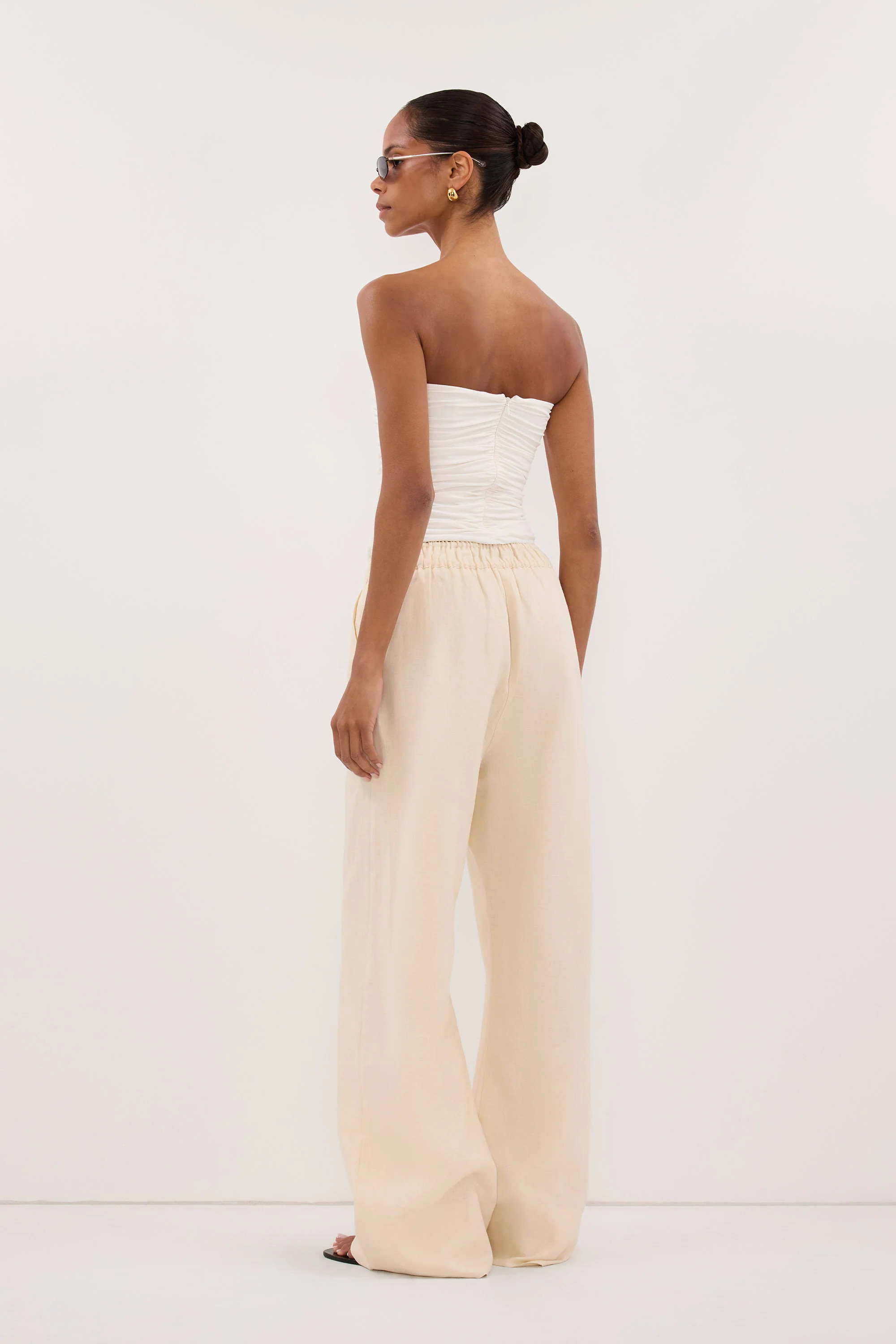 NOA SANDSTONE LINEN PANT | DISSH