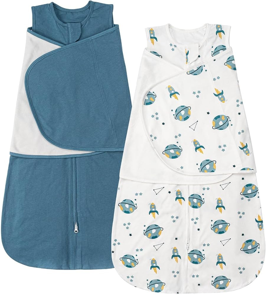 ZIGJOY Sleep Sack Swaddle 0.5 TOG Baby Wearable Blanket 100% Cotton Baby Swaddle Blanket for Newb... | Amazon (US)