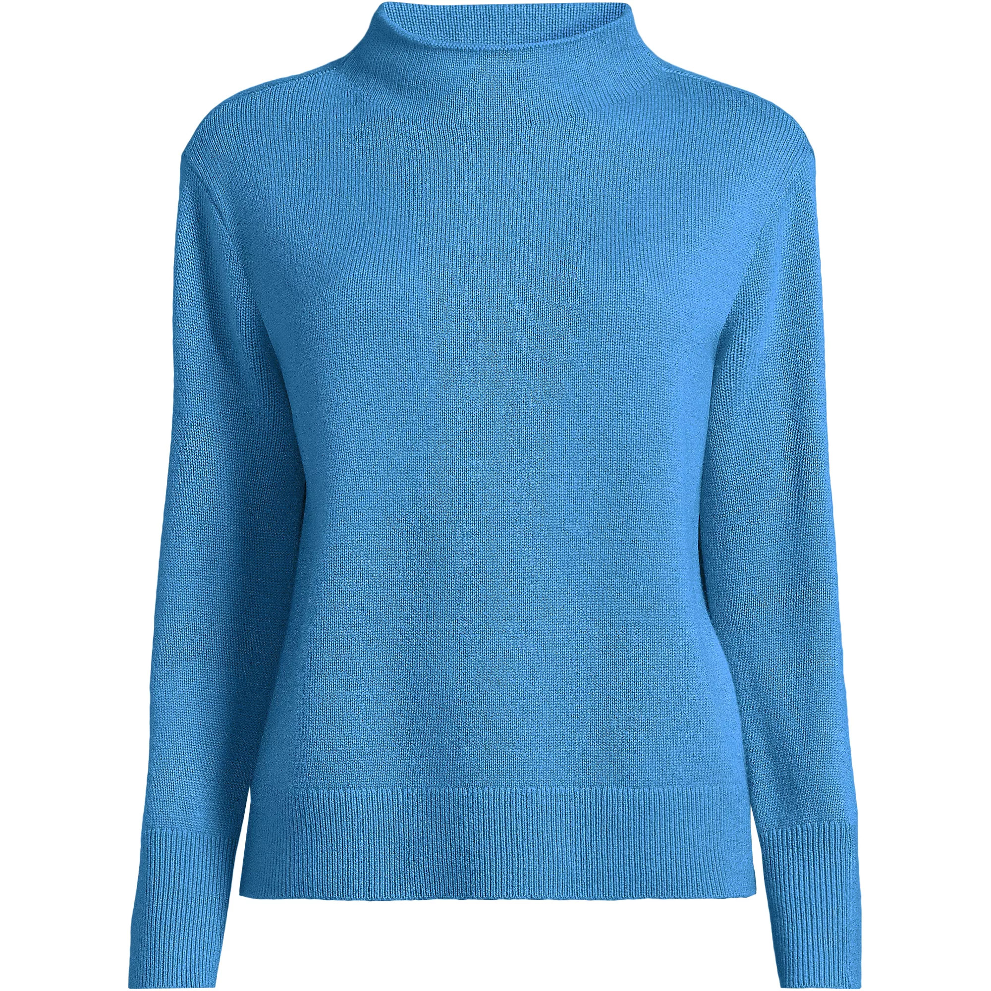 Women's Cashmere Funnel Neck Sweater | Lands' End (US)