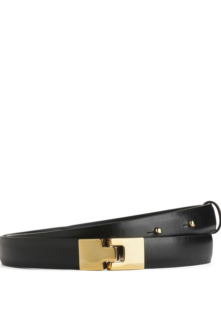 Buckle Leather Belt - Black - … curated on LTK