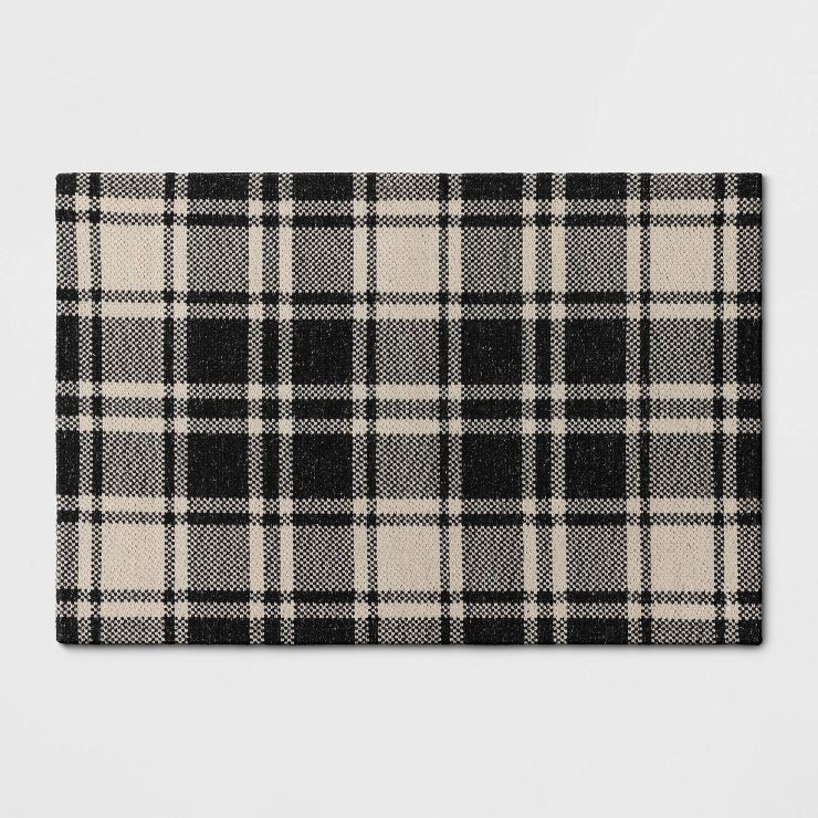 2'x3' Indoor/Outdoor Woven Plaid Rug - Target | Target