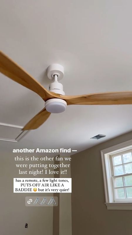 Fans we used in most rooms — super good price / reviews & my mom actually had it first & LOVES✨👏🏼🤎 $40 off coupon right now!!! 

Amazon finds / home Reno / diy / indoor fan / neutral home / Holley Gabrielle 

#LTKhome #LTKsalealert #LTKVideo