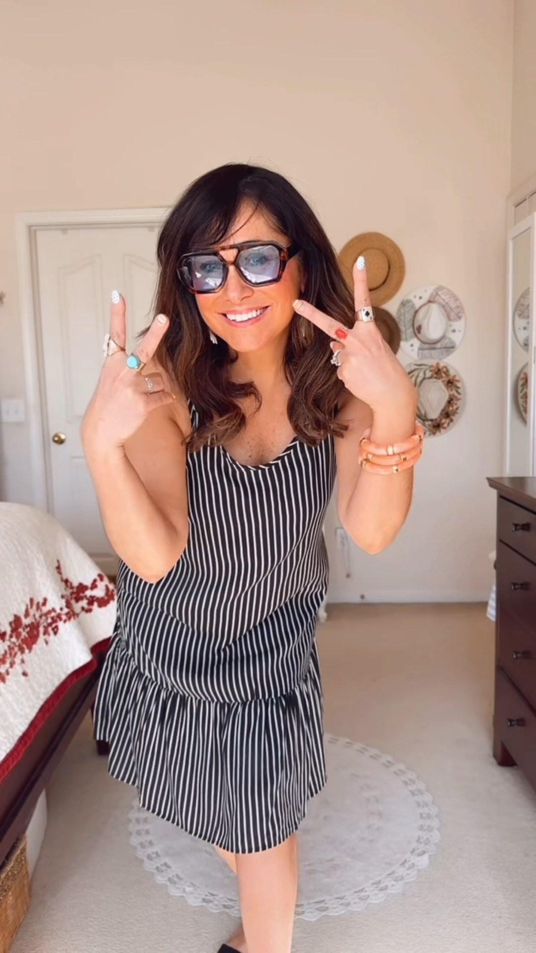 Boho style summer dress styled for now and later!
I’m wearing a size a medium in dress!

Layered spring outfits// boho style dress// striped dress// tank dress// affordable fashion 

#LTKootd #LTKSaleAlert
