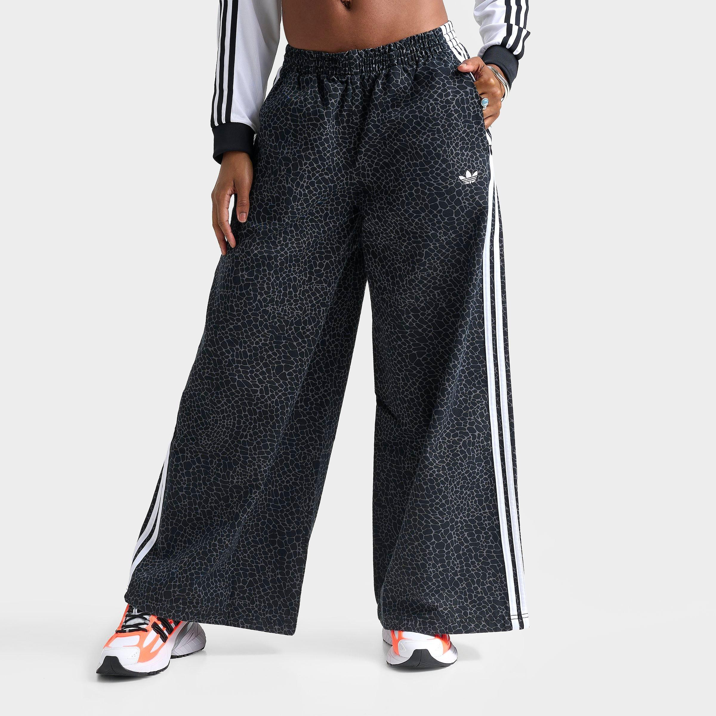 Women's adidas Originals Firebird Allover Print Oversized Denim Pants | Finish Line (US)