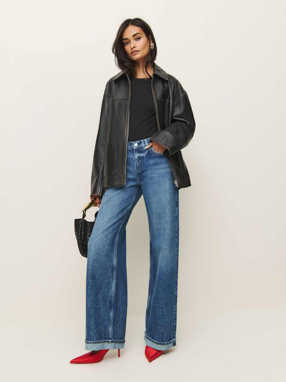 Cary Low Rise Slouchy Wide Leg Jeans | Reformation (Global)