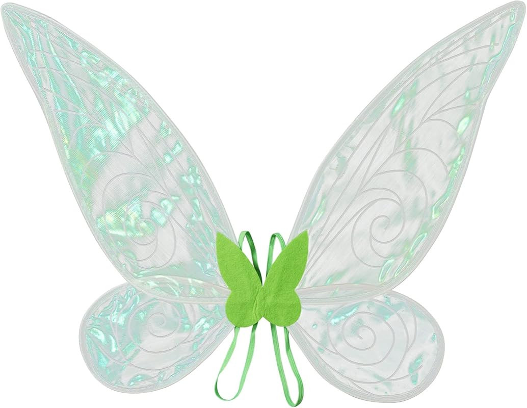 iEFiEL Glitter Angel Wings for Children, Girls’ Butterfly Wings, Fairy Wings with Elastic Shoul... | Amazon (DE)