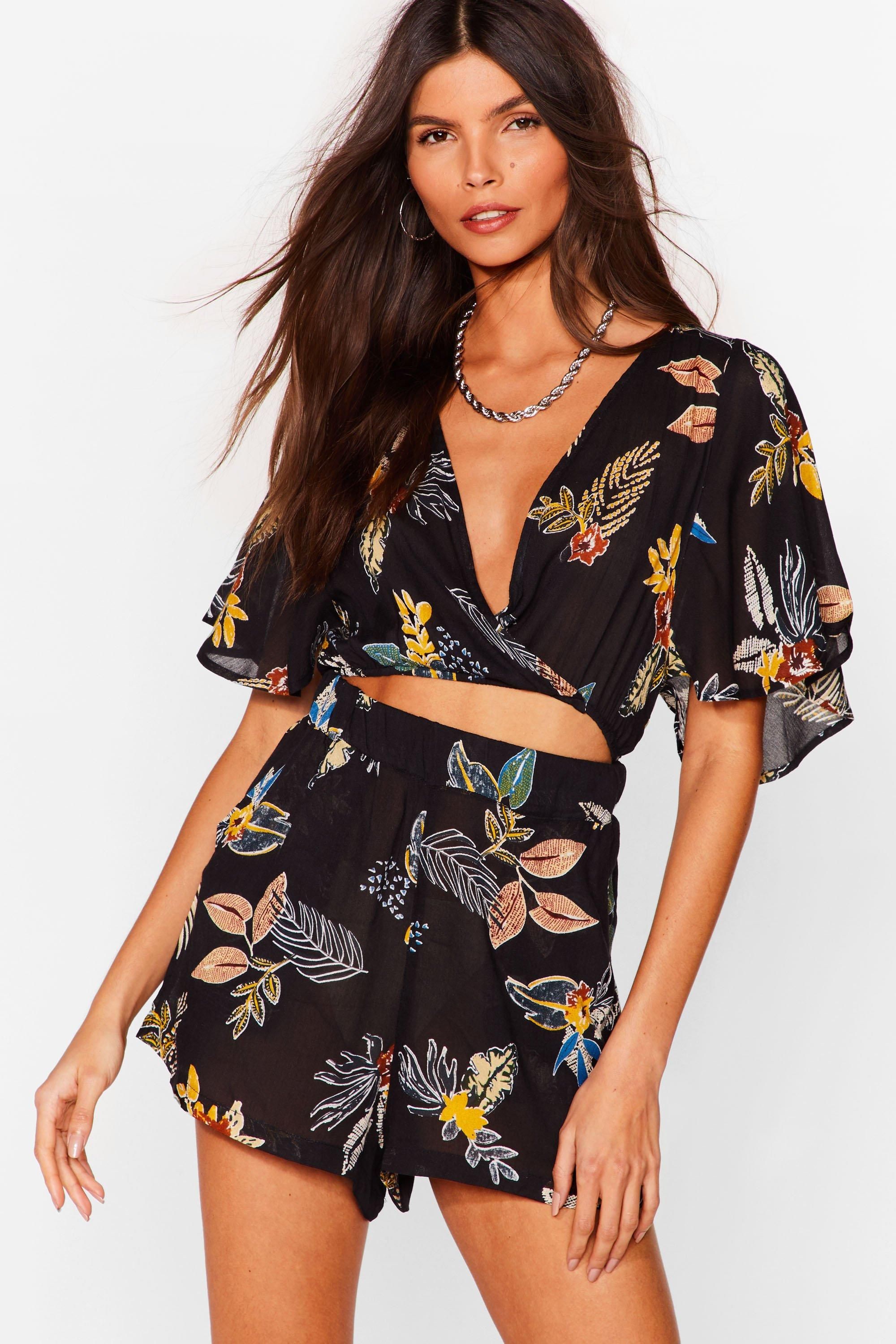 How's It Growin' Floral Cut-Out Romper | Nasty Gal (US)