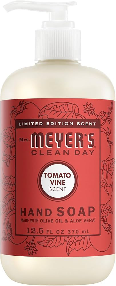MRS. MEYER'S CLEAN DAY Hand Soap, Tomato Vine Scent, 12.5 Fl Oz Bottle | Amazon (US)