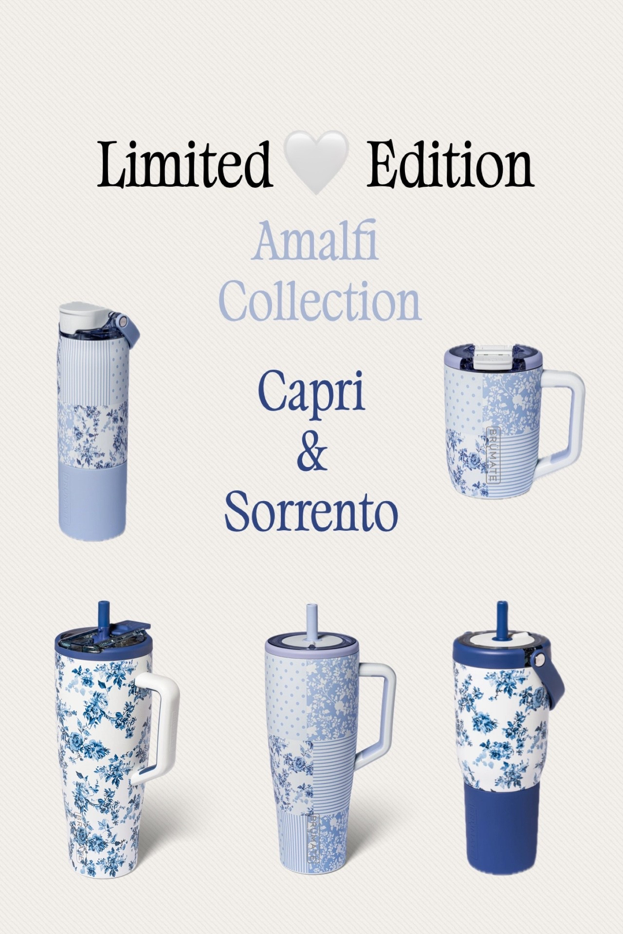Limited 🤍 Amalfi Collection 

Capri & Sorrento vibes in the prettiest blue florals 💙

✔️Chic
✔️Coastal
✔️Perfect for everyday ☕️

These will sell out fast 🤍

#LTKHome #CoastalVibes #SpringStyle

#LTKTravel #LTKSeasonal