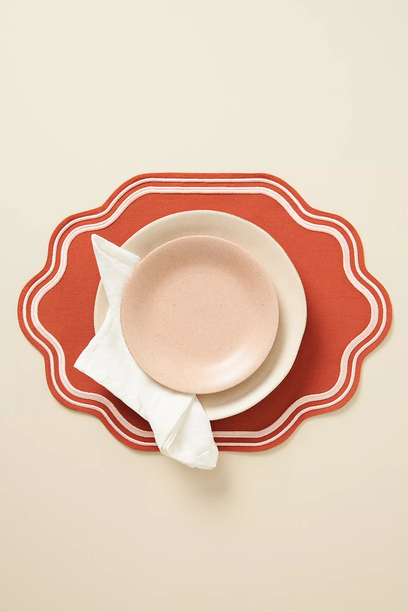 Madeline Embroidered Cotton Placemat | Anthropologie (US)