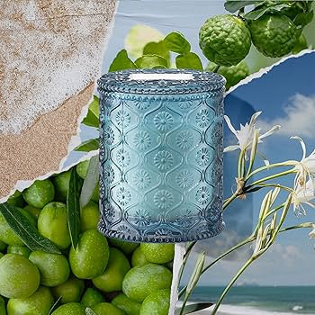 LA JOLIE MUSE 6 oz 40 Hours Burn, Fresh Sea Salt Candles, Santorini Salt Air Candles for Women, O... | Amazon (US)