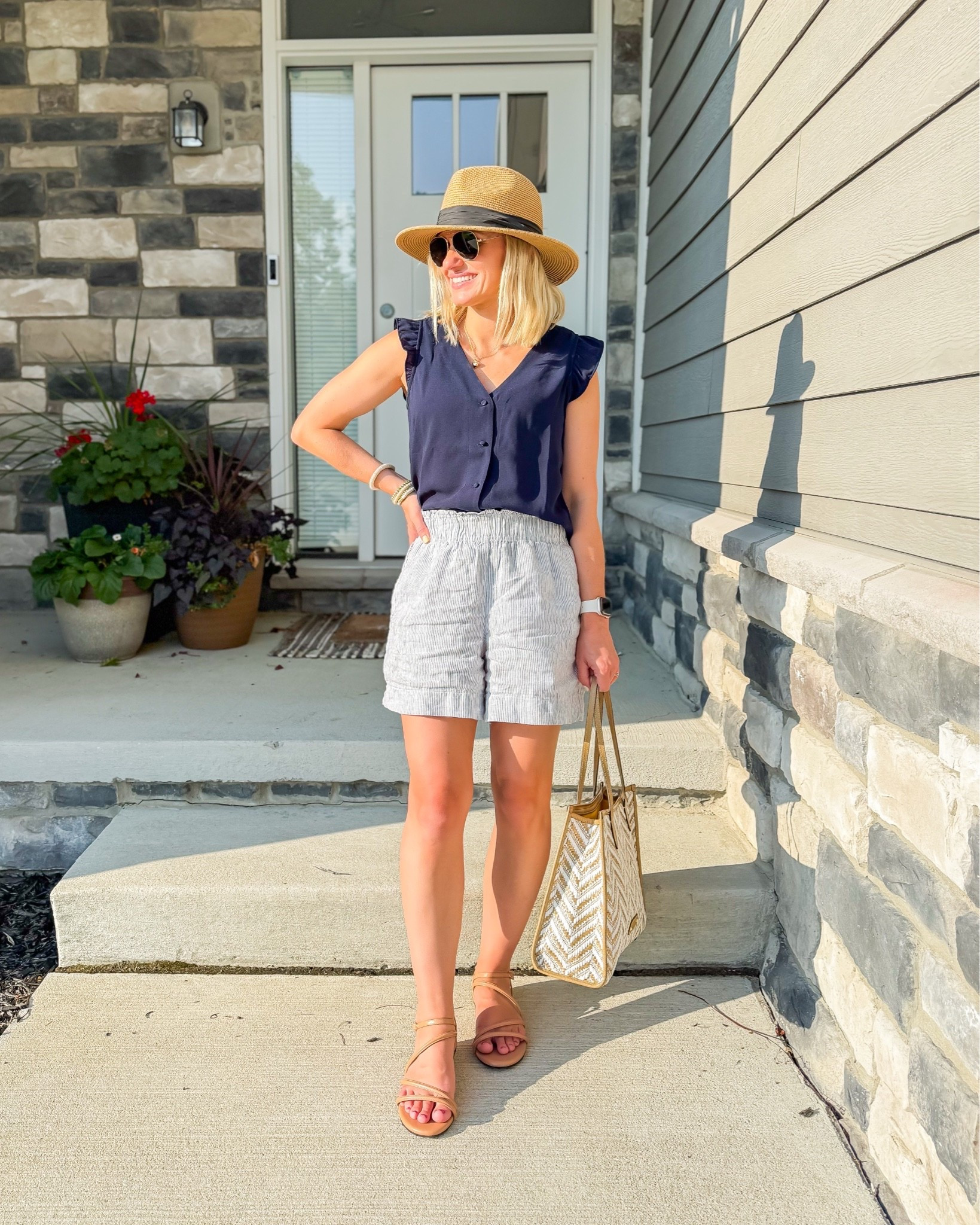 What I wore to a festival with my family last week. I love how comfortable these linen shirts have been in the hot weather! 
Top- xs
Shorts- xs

#LTKootd #LTKOver40 #LTKPetite