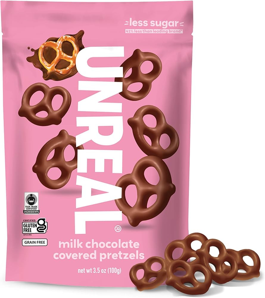UNREAL Milk Chocolate Covered Pretzels, 3.5 OZ | Amazon (US)