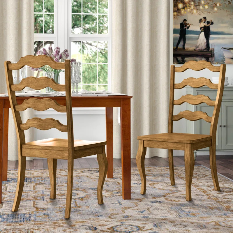 Fortville 17.13'' H Solid Wood Side Chair | Wayfair North America